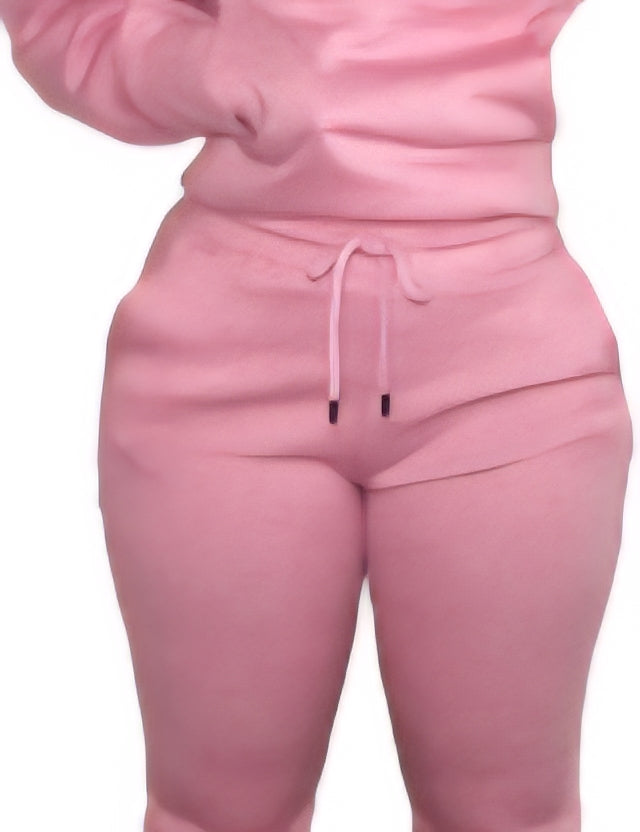 2PC Fleece-Lined Hoodie Set