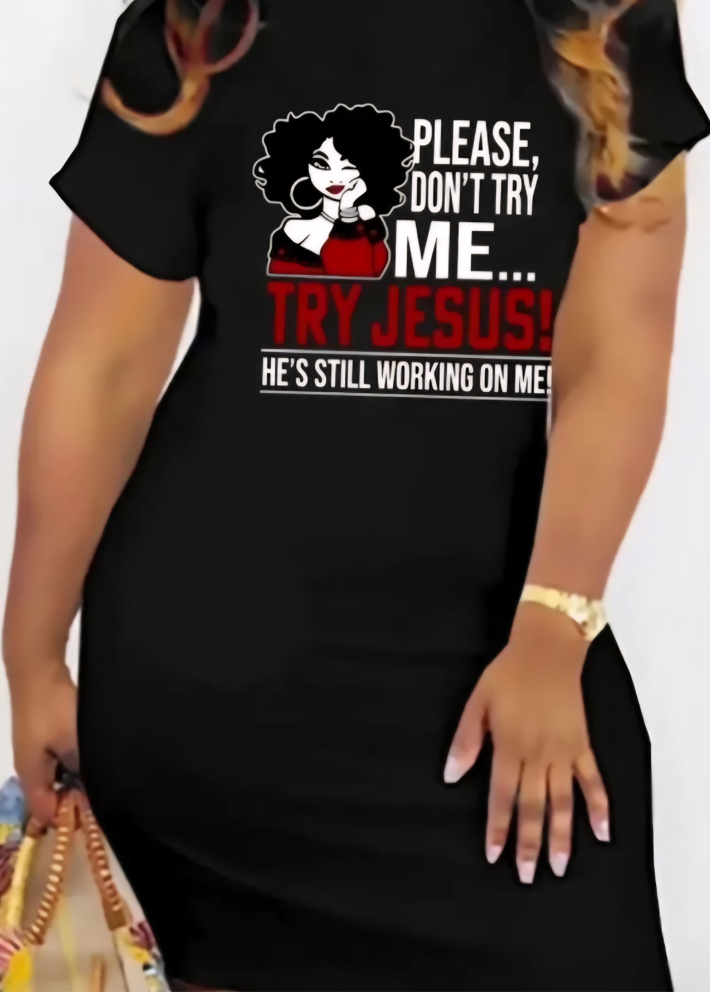 Please Try Jesus T-Shirt Dress