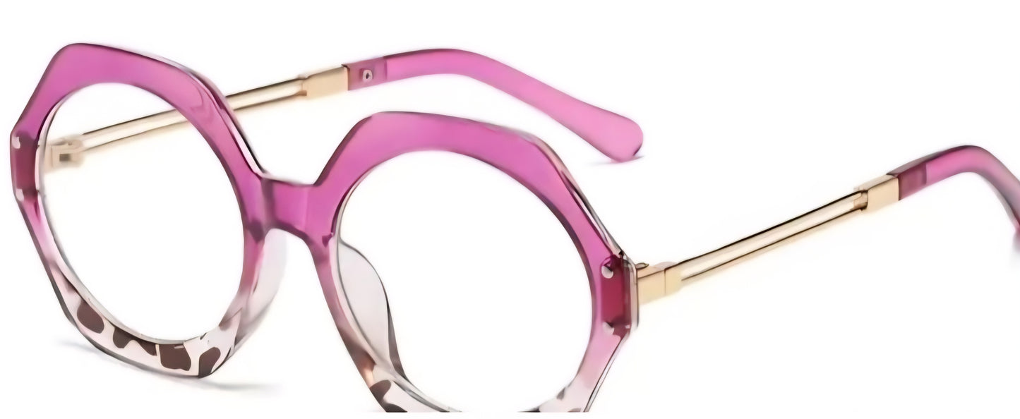 Hexagon Shaped Fashion **Not Prescription **