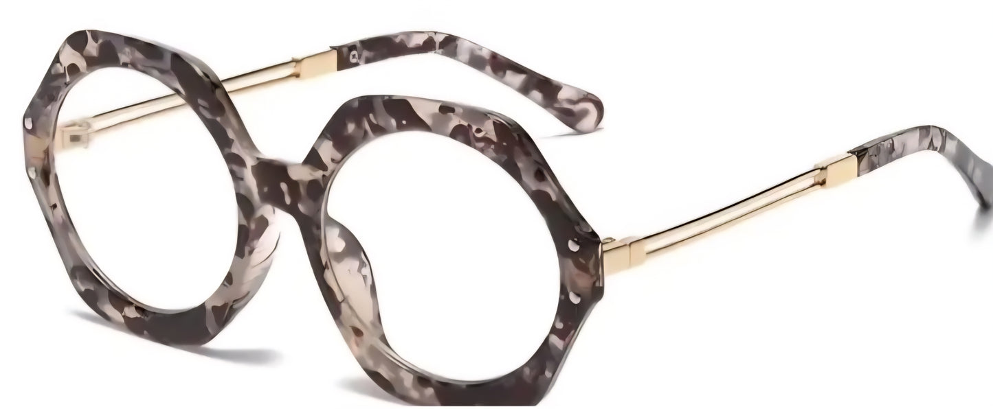 Hexagon Shaped Fashion **Not Prescription **
