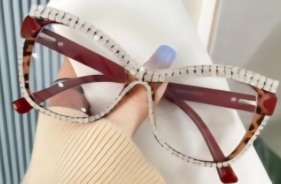 Studded Cat Glasses *Not Prescription*