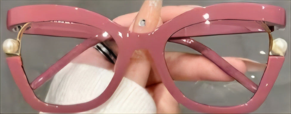 Large Cat Eye Clear Lens - Not Prescription