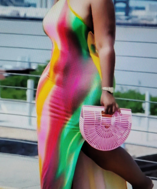 Color Me Split Dress
