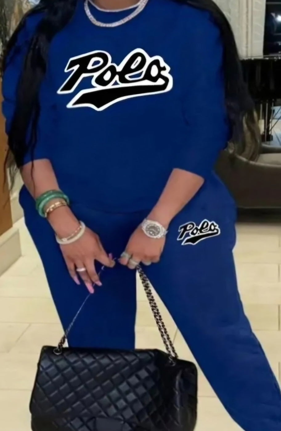 2PC Blue Jogger Set