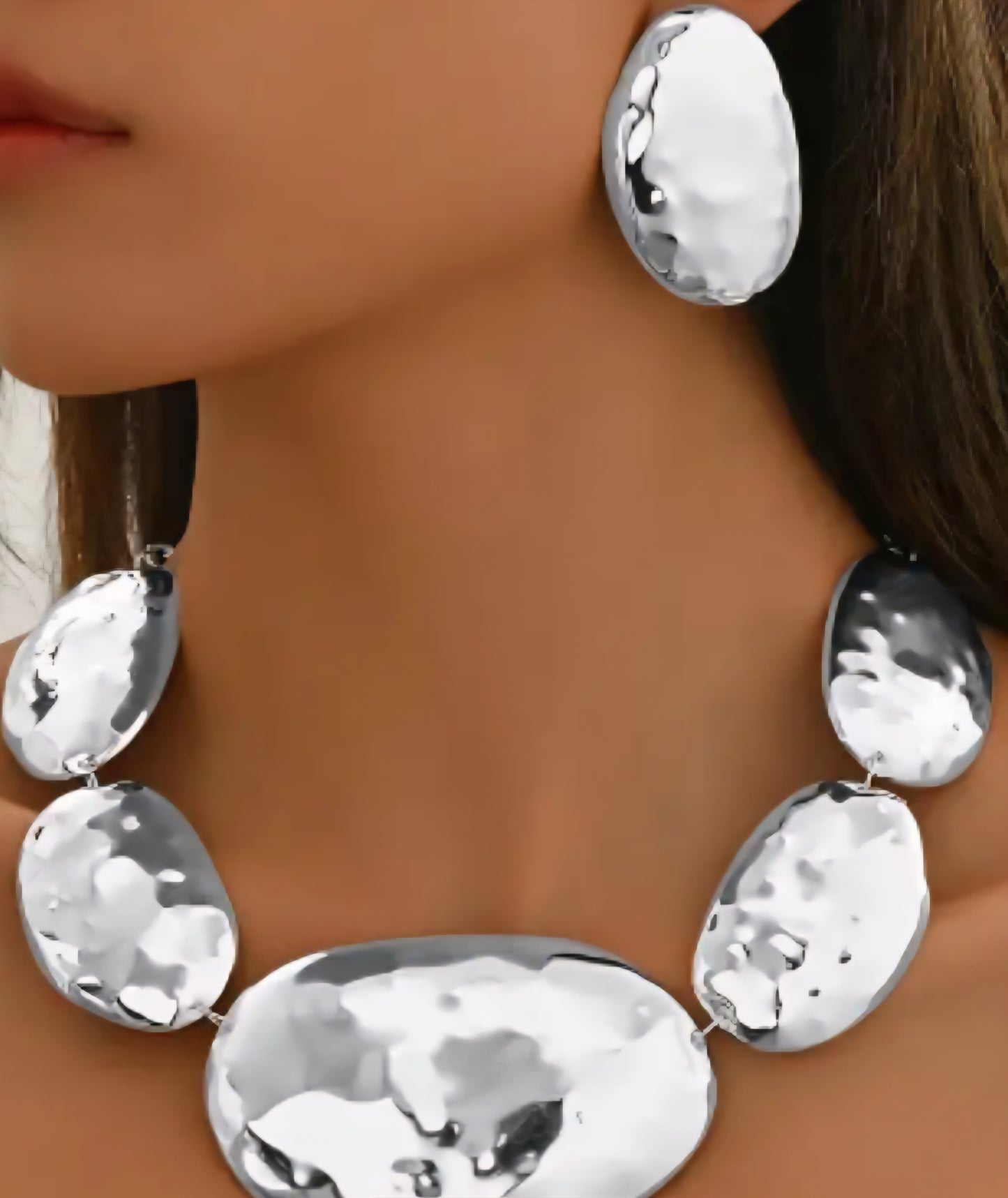 Oversized Oval Jewelry Set