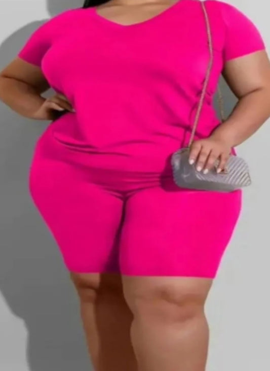 Pink Slip Short Set