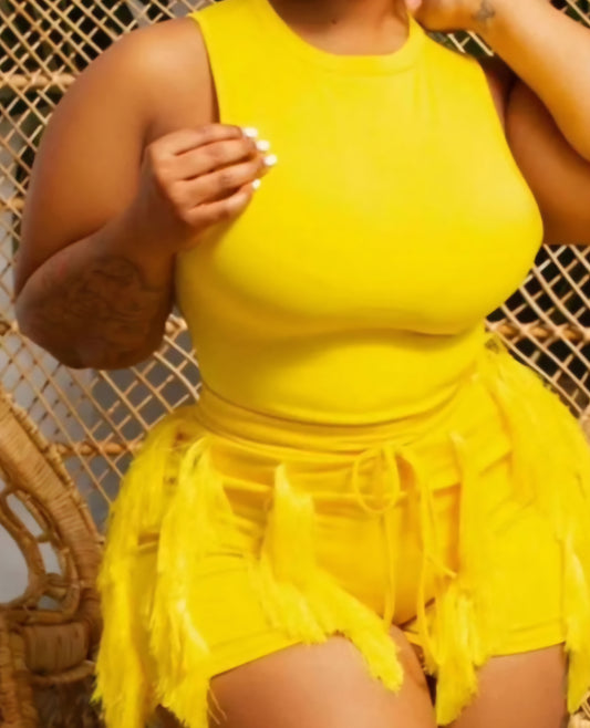 Let’s Tassel Short Set