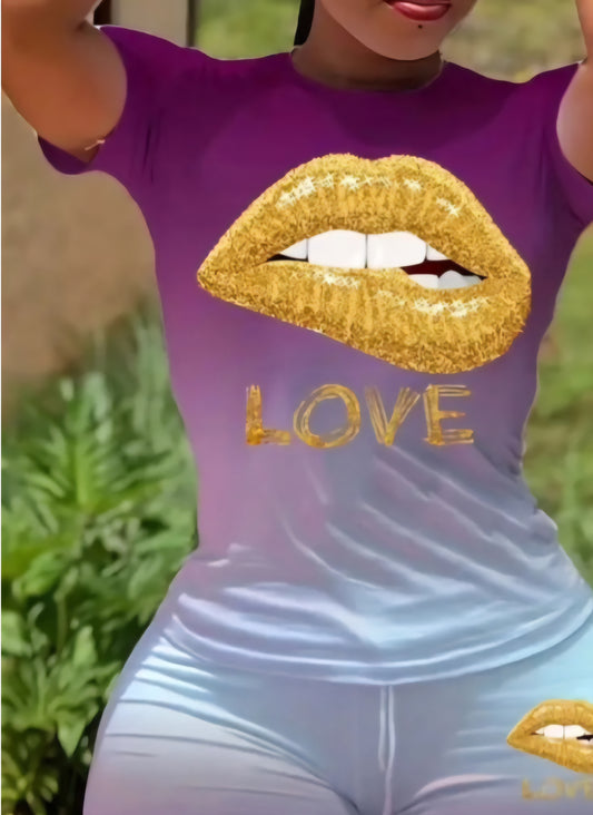 Golden Love Short Set
