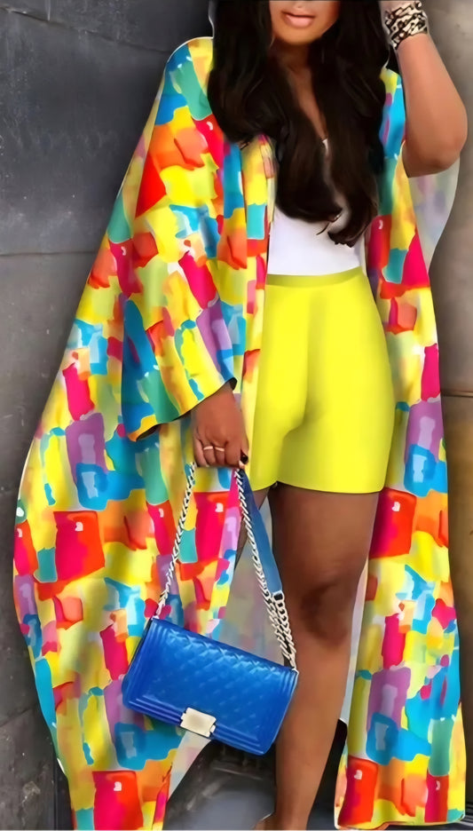 Sexy Bidnezz 2PC Kimono Short Set