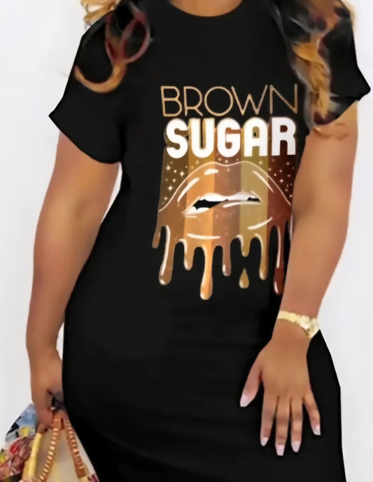 Mmmm Brown Sugar T-Shirt Dress