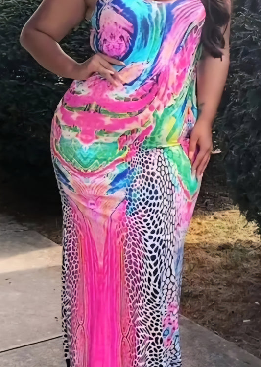 Water Color Maxi Dress