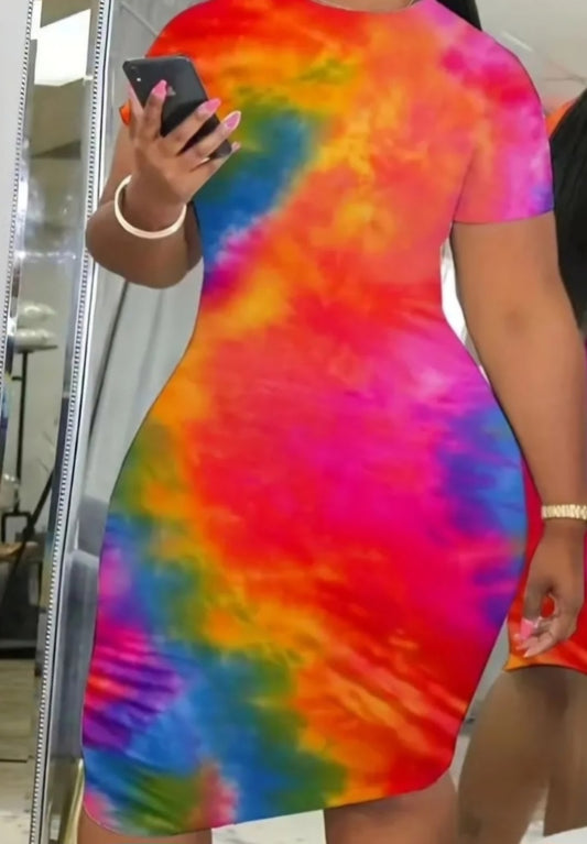 Split Paint Dress