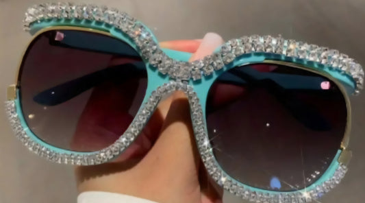 Rhinestone Splashing Sunglasses