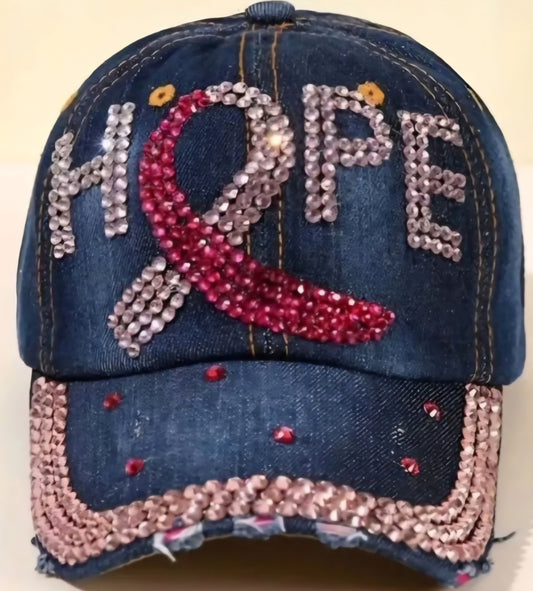 There Is Hope Breast Cancer Baseball Hat