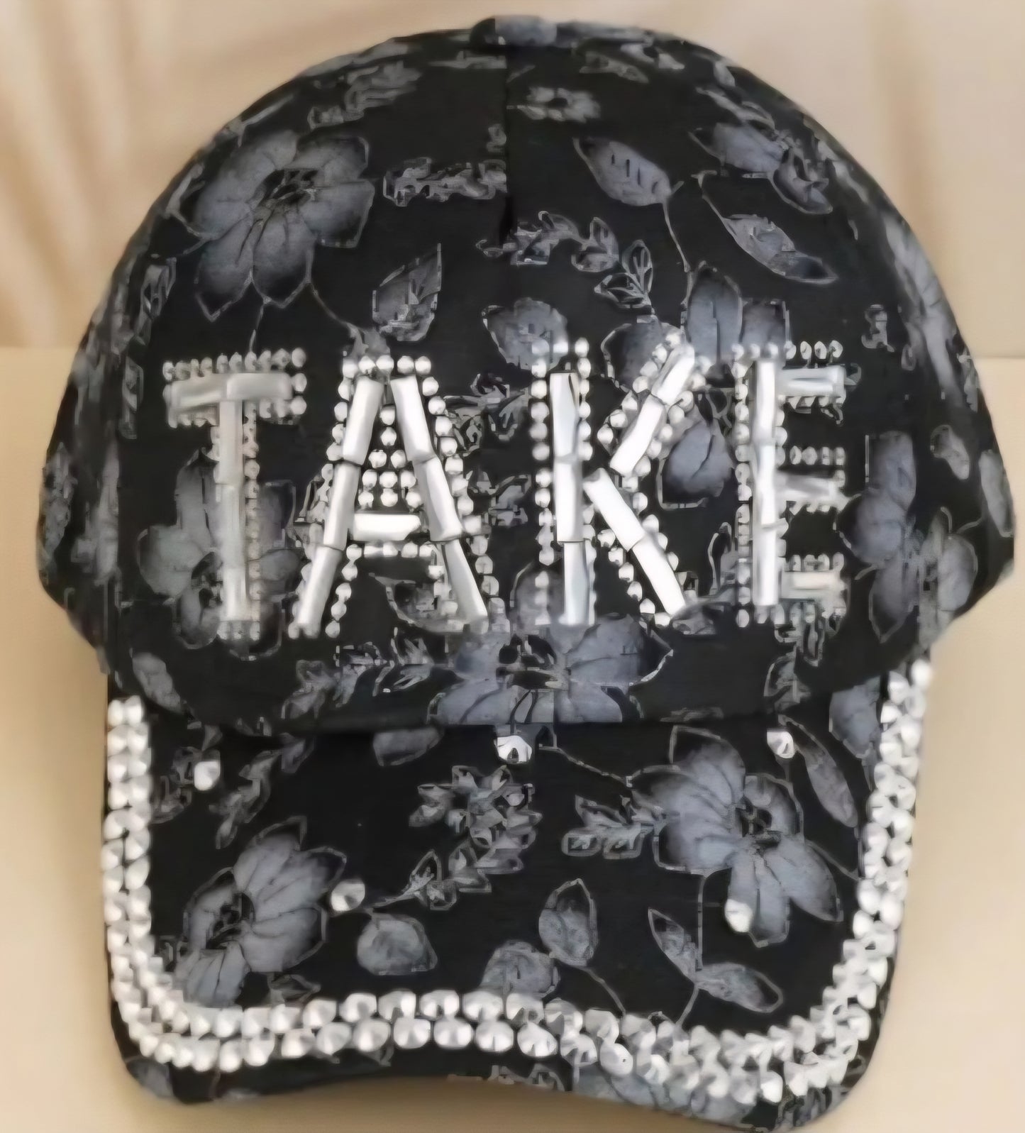 Flower Rhinestone Hat