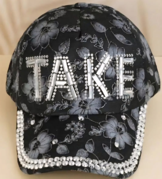 Flower Rhinestone Hat