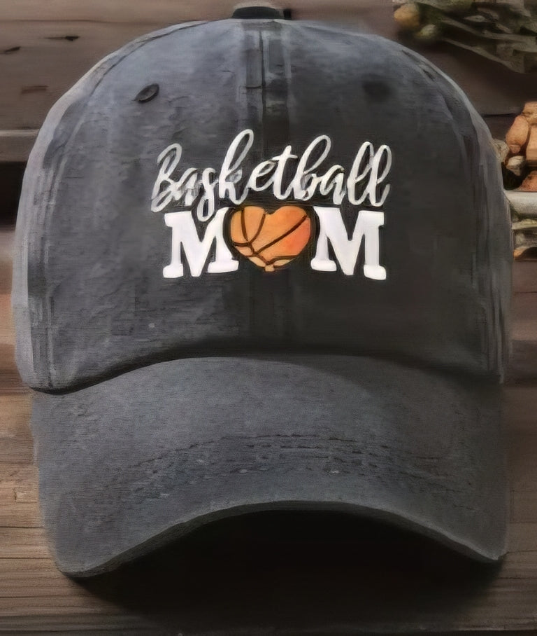 Basketball MOM Retro Washed & Distressed