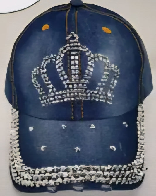 Crown Rhinestone Baseball Cap