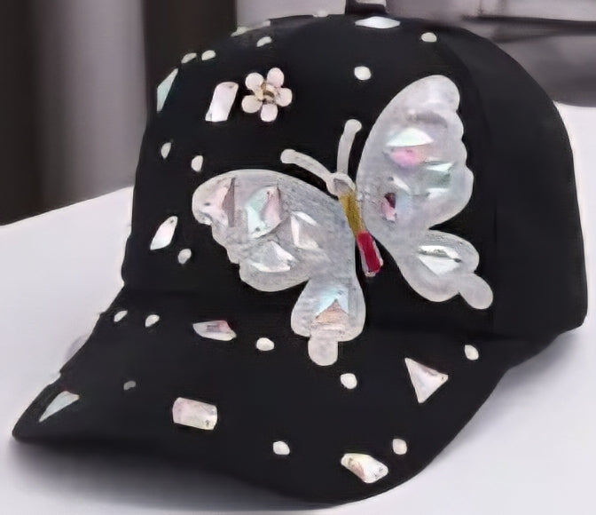 Argyle Butterfly Baseball Cap