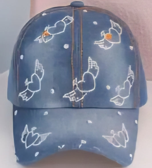 Wings Heart Baseball Cap