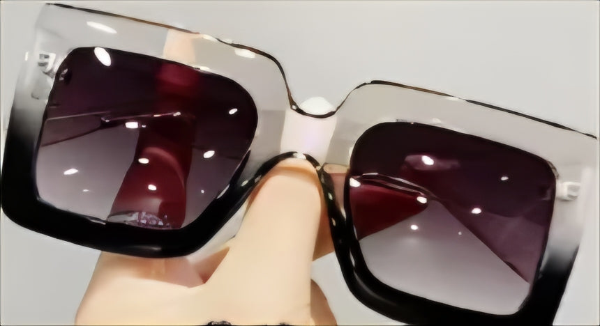 Large Square Frame Sunglasses