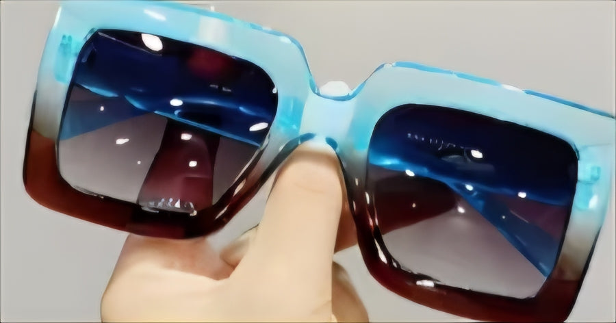 Large Square Frame Sunglasses