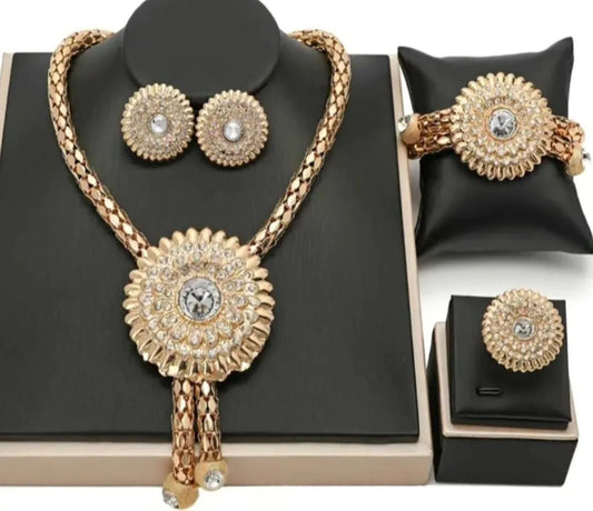 4 PC Hallow Around Necklace Set